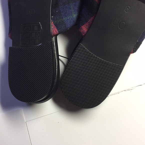 NBW urban outfitters mules plaid sz  6 - Picture 5 of 7